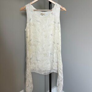 GIUSY White Silk Top